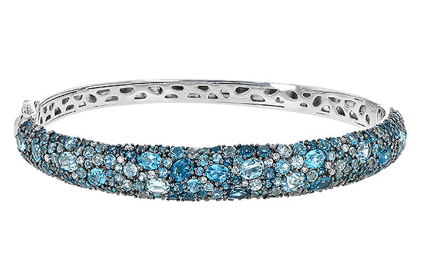 A244-57426: BANGLE 7.60 BLUE TOPAZ 7.85 TGW