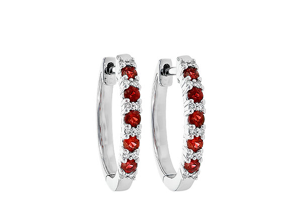 A244-58344: EARR .45 RUBY .55 TGW