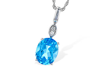 A244-61999: NECK 2.84 BLUE TOPAZ 2.87 TGW (10x8MM BT)