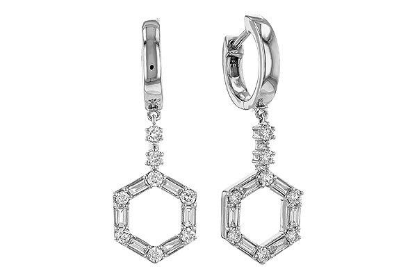A329-10117: EARRINGS .23 BAG .60 TW