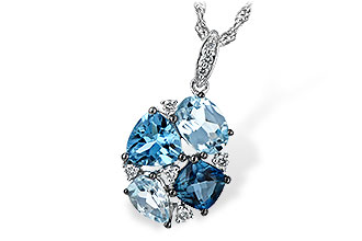 B243-64644: NECK 2.60 BLUE TOPAZ 2.70 TGW