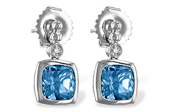 B243-68308: EARR 1.76 BLUE TOPAZ 1.80 TGW
