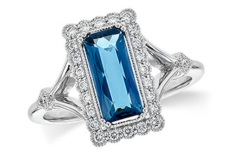 B244-60171: LDS RG 1.58 LONDON BLUE TOPAZ 1.75 TGW