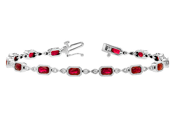 B327-30171: BRACELET 4.50 RUBY 4.82 TGW
