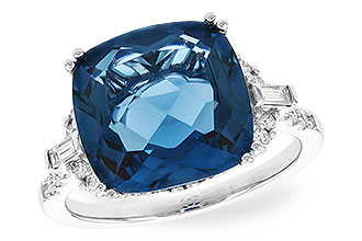 B328-21989: LDS RG 9.00 LONDON BLUE TOPAZ 9.25 TGW (12MM LBT)