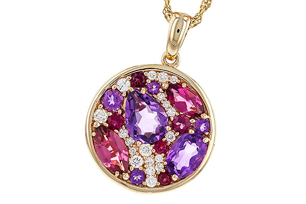 B329-15635: NECK 1.83 TW SEMI-PRECIOUS (P.TOUR, AMY) 2.00 TGW