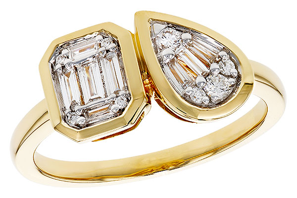 B329-16526: LDS DIA RG .17 TW BAGUETTE .25 TW