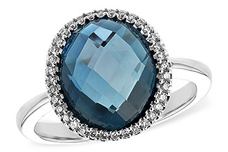 C243-65562: LDS RG 5.31 LONDON BLUE TOPAZ 5.45 TGW