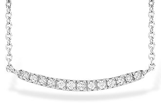 C244-60135: NECKLACE .10 TW (13 STONES)