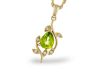 C329-11953: NECKLACE 1.16 PERIDOT 1.21 TGW (8x6MM PER)