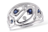 D239-14698: LDS WED RG .40 SAPPH .43 TGW