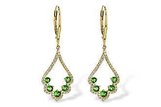 D244-54680: EARR .64 GREEN GARNET .98 TGW