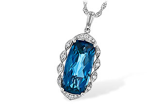 D244-55553: NECK 6.70 LONDON BLUE TOPAZ 6.81 TGW