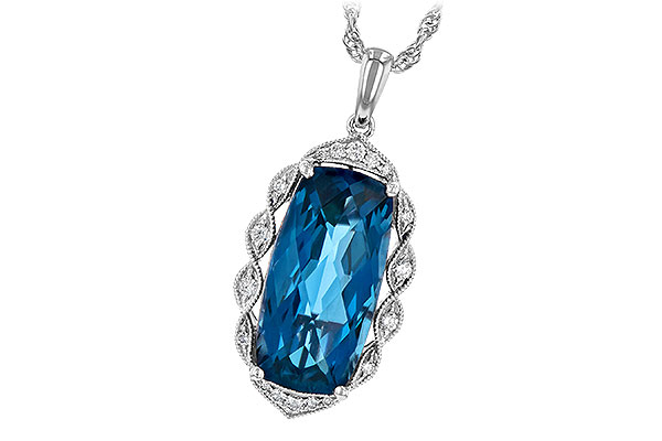 D244-55553: NECK 6.70 LONDON BLUE TOPAZ 6.81 TGW