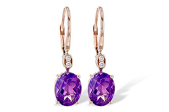 D244-62826: EARR 2.85 TW AMETHYST 2.90 TGW (9x7MM AMY)