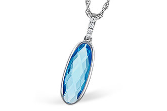 D327-30153: NECK 1.90 BLUE TOPAZ 1.93 TGW