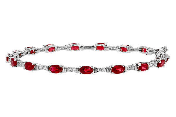 D329-11089: BRACELET 4.65 RUBY 4.97 TGW (7")