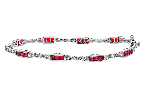 D329-14680: BRACELET 2.05 RUBY 2.70 TGW (7")