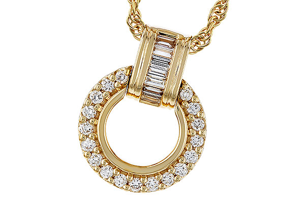 D329-17453: NECKLACE .12 BAG .33 TW