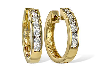 E055-47453: EARRINGS .50 TW