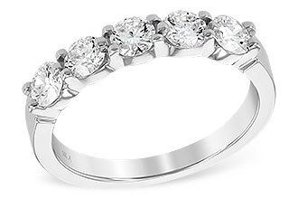 E240-03744: LDS DIA WED RG 1.00 TW (5 STONES)