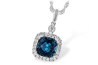 E243-64644: NECK 1.63 LONDON BLUE TOPAZ 1.80 TGW (7MM LBT)