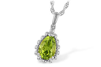 E243-67444: NECKLACE 1.30 CT PERIDOT