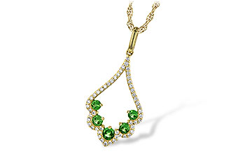 E244-54671: NECK .34 GREEN GARNET .53 TGW