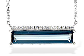 E244-60144: NECK 2.70 LONDON BLUE TOPAZ 2.80 TGW