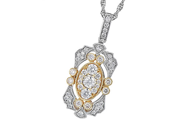 E327-32862: NECKLACE .50 TW