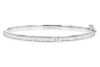 E328-19262: BANGLE 1.02 TW BAGUETTE DIAMONDS