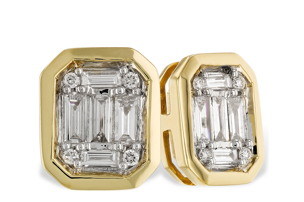 E328-24698: EARRINGS .24 BAG .28 TW