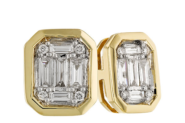 E328-24698: EARRINGS .24 BAG .28 TW