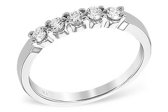 F240-03744: LDS DIA WED RG .25 TW (5 STONES)