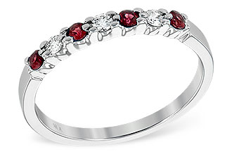 F240-07407: LDS WED RG .18 RUBY .28 TGW