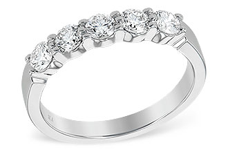 F240-98316: LDS DIA WED RG .75 TW (5 STONES)
