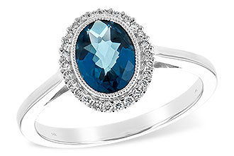 F243-64662: LDS RG 1.27 LONDON BLUE TOPAZ 1.42 TGW