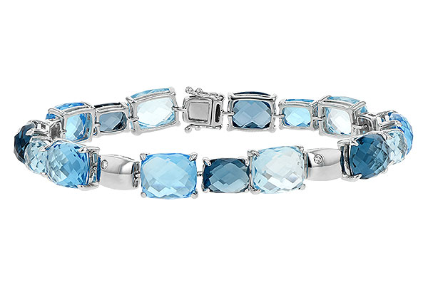 F243-66516: BRACELET 46.75 BLUE TOPAZ 46.80 TGW