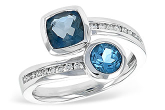 F243-71989: LDS RG 1.55 TW BLUE TOPAZ 1.70 TGW