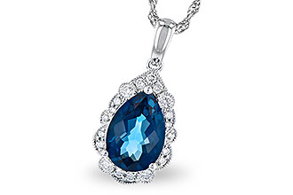 F327-33807: NECK 2.25 LONDON BLUE TOPAZ 2.40 TGW (10x7 PS)