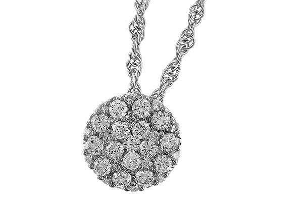 F329-11916: NECKLACE .25 TW