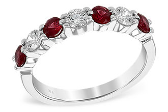 G240-05607: LDS WED RG .61 TW RUBY 1.00 TGW