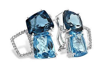 G242-75634: EARR 10.80 BLUE TOPAZ 11.00 TGW