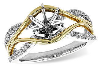 G328-26525: H242-75571 WITH WG RING / YG TRIM .25 TW