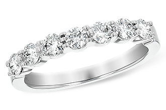 H147-32907: LDS DIA WED RG .75 TW (7 STONES)