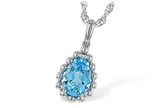 H243-67443: NECKLACE 1.55 CT BLUE TOPAZ