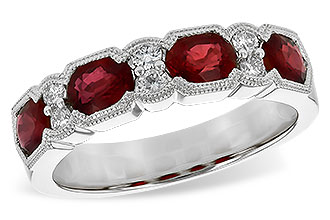 H244-56525: LDS WED RG 1.66 RUBY 1.84 TGW (5x4MM RUBY)