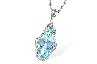 H244-60125: NECK 3.97 AQUAMARINE 4.20 TGW