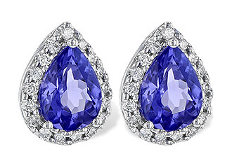 H244-60171: EARR 1.15 TW TANZANITE 1.32 TGW