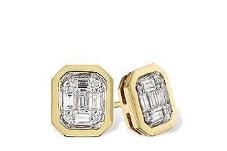 H328-25607: EARRINGS .13 BAG .16 TW